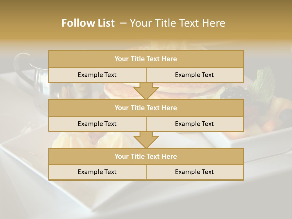 Crepe Cafe Goods PowerPoint Template