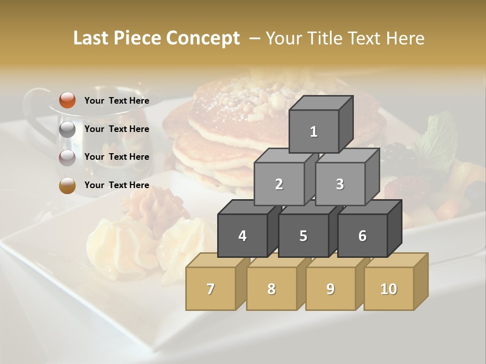 Crepe Cafe Goods PowerPoint Template