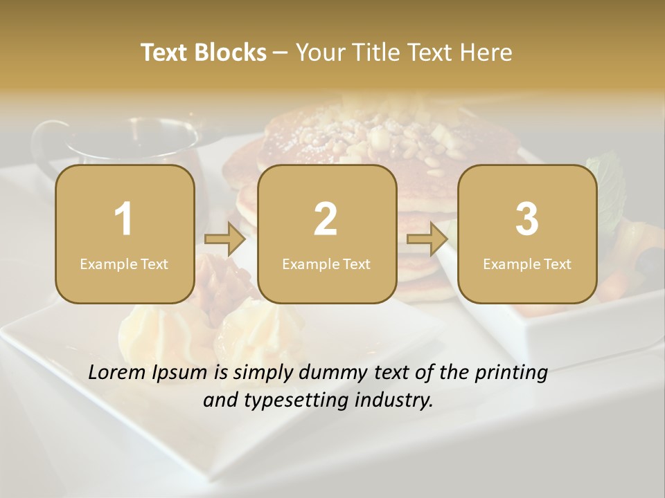 Crepe Cafe Goods PowerPoint Template