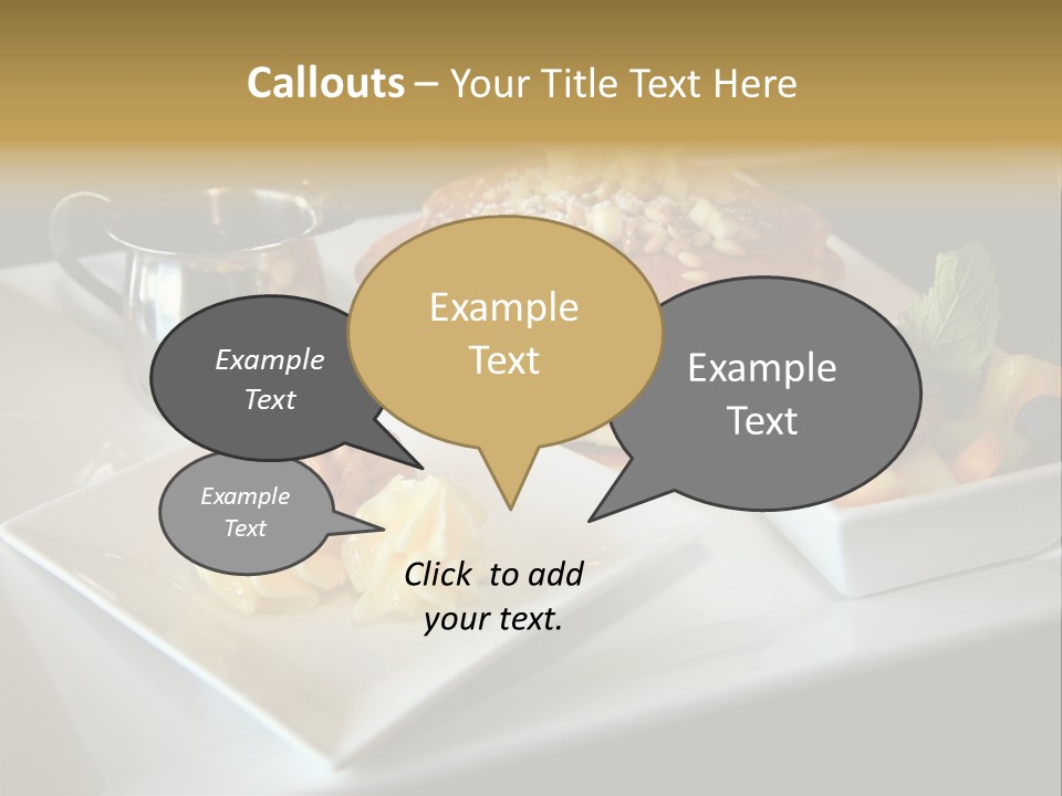 Crepe Cafe Goods PowerPoint Template