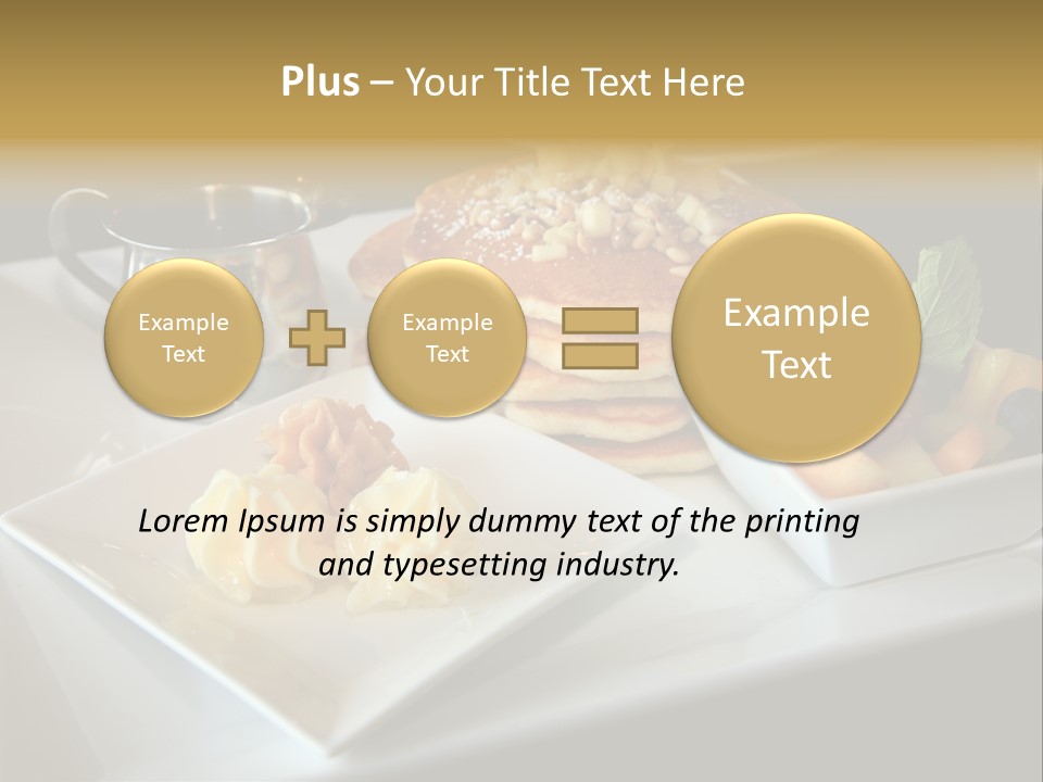 Crepe Cafe Goods PowerPoint Template