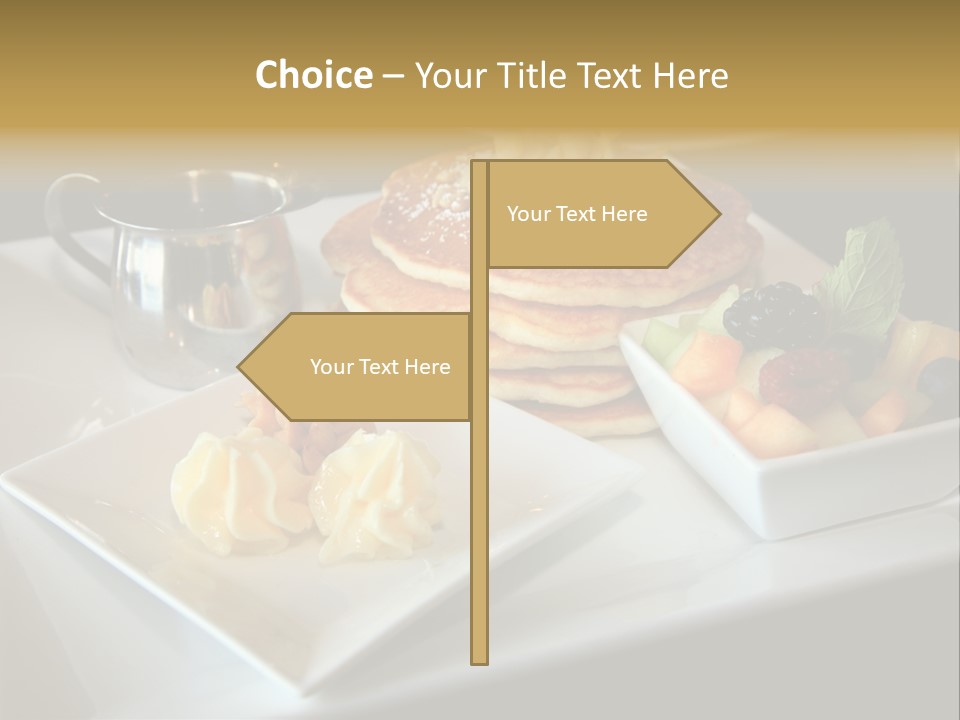 Crepe Cafe Goods PowerPoint Template