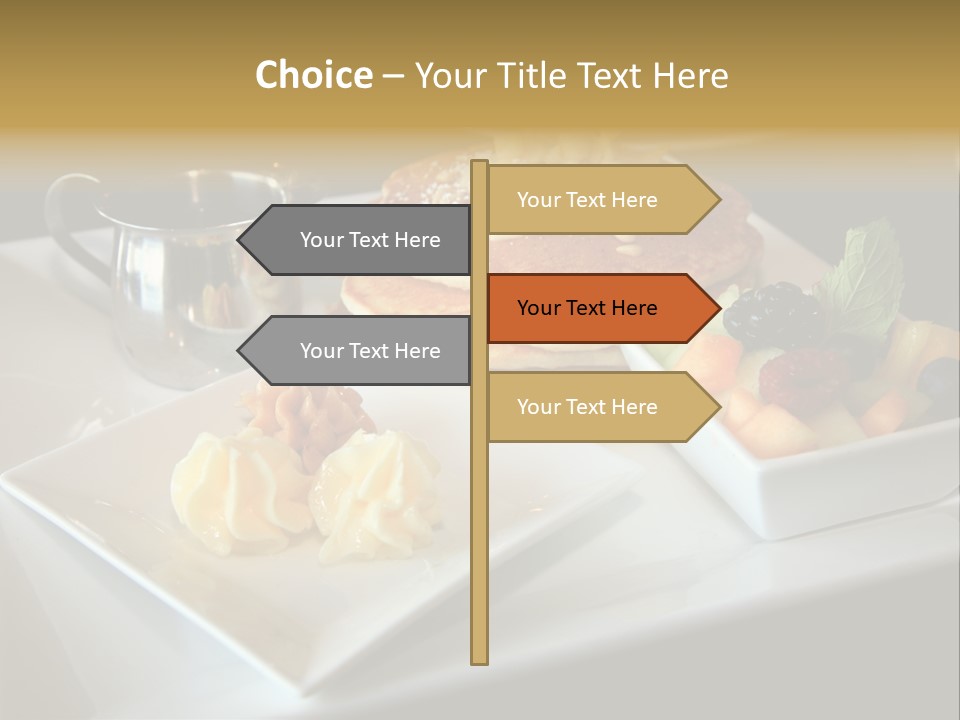 Crepe Cafe Goods PowerPoint Template