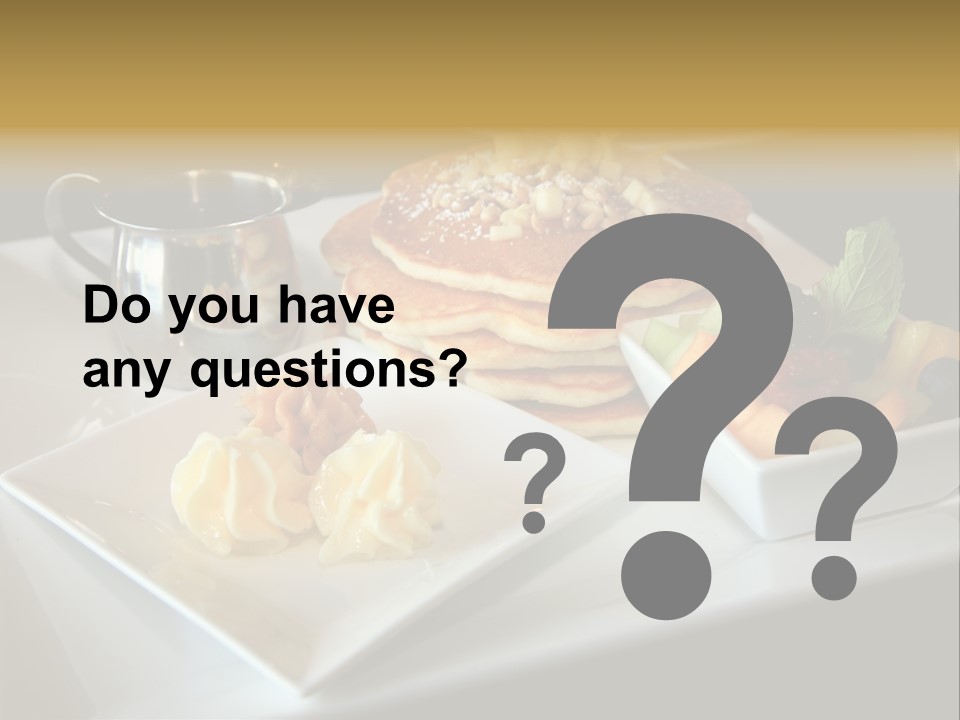 Crepe Cafe Goods PowerPoint Template