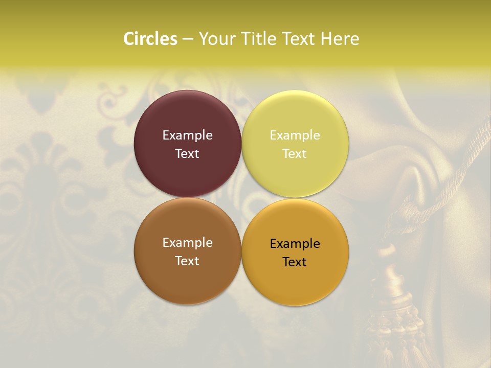 Classic Curtains Design PowerPoint Template
