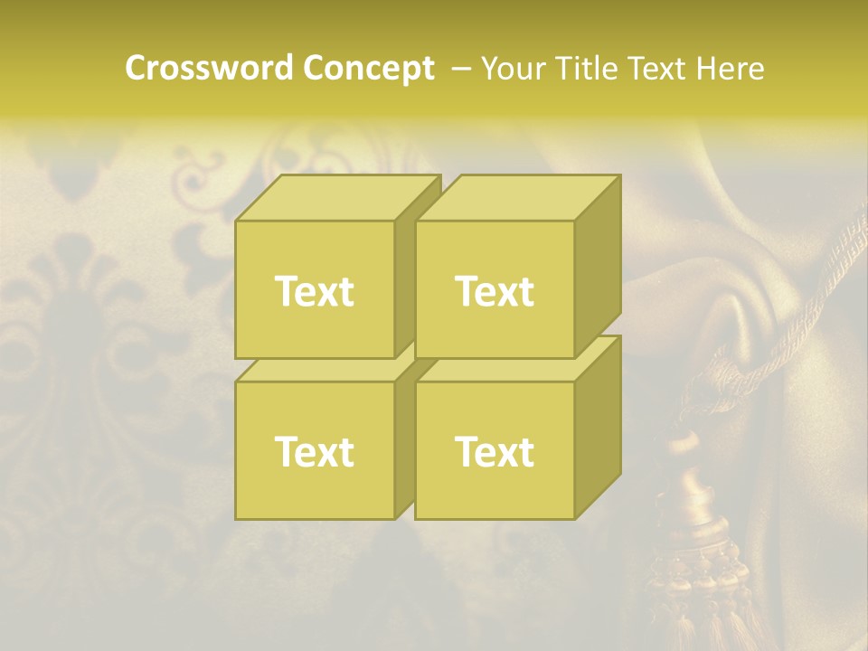 Classic Curtains Design PowerPoint Template