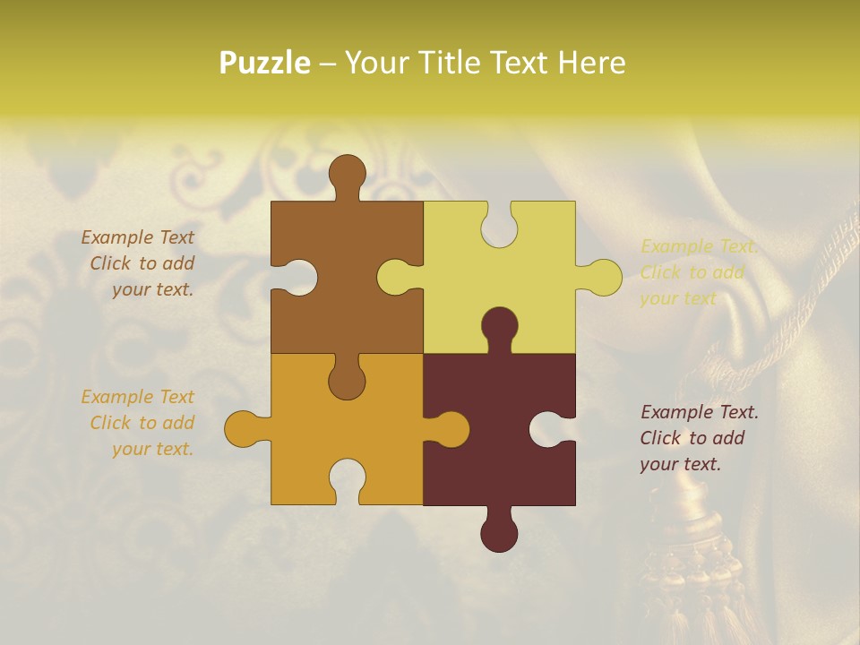 Classic Curtains Design PowerPoint Template