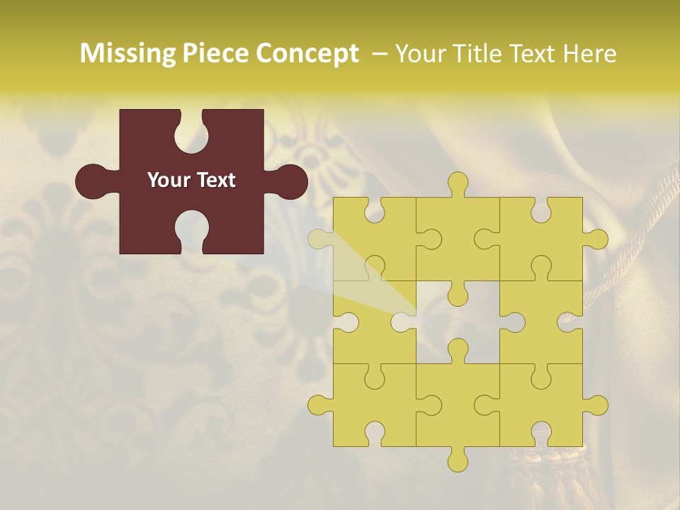 Classic Curtains Design PowerPoint Template