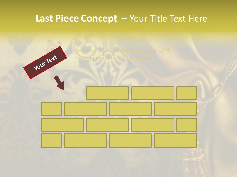 Classic Curtains Design PowerPoint Template