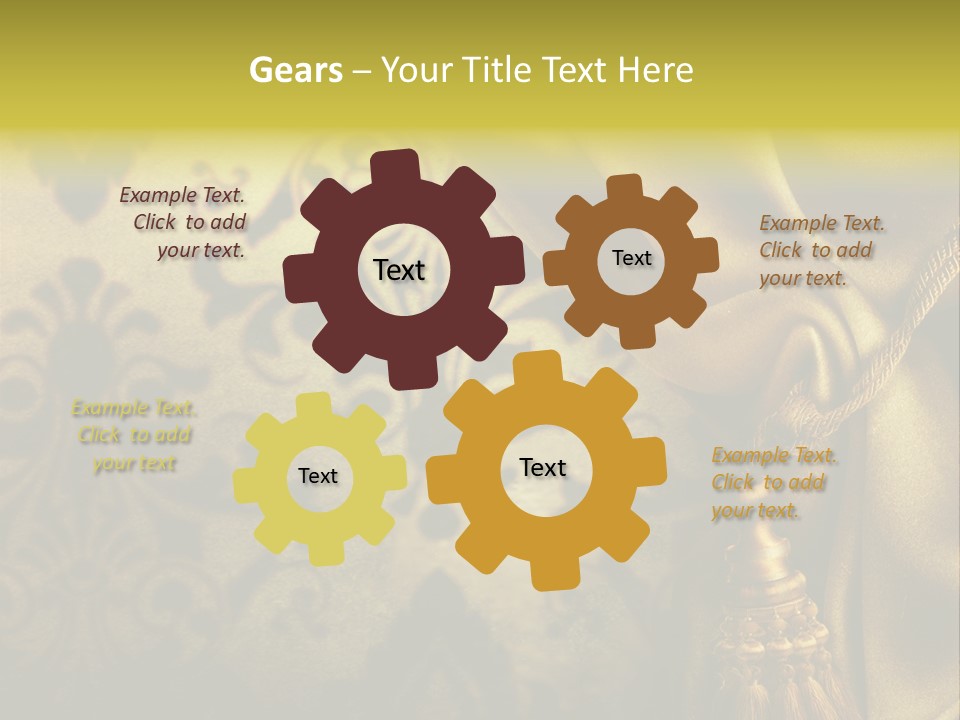 Classic Curtains Design PowerPoint Template