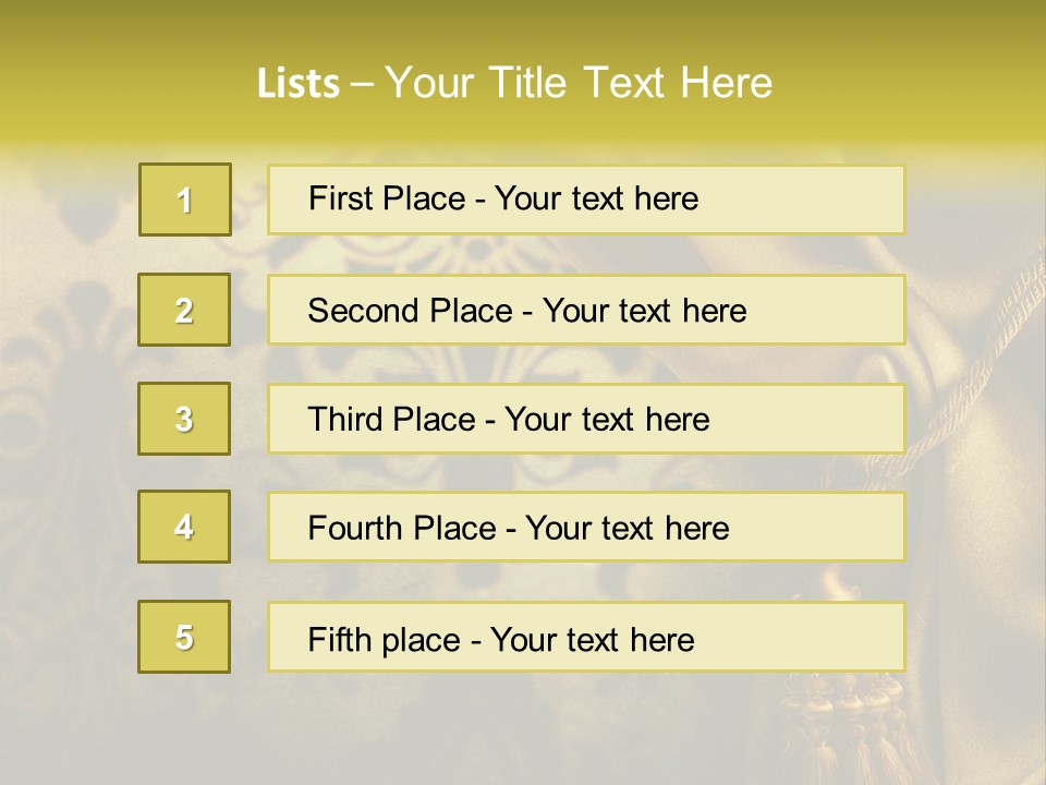 Classic Curtains Design PowerPoint Template
