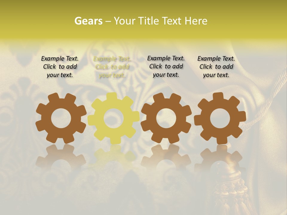 Classic Curtains Design PowerPoint Template