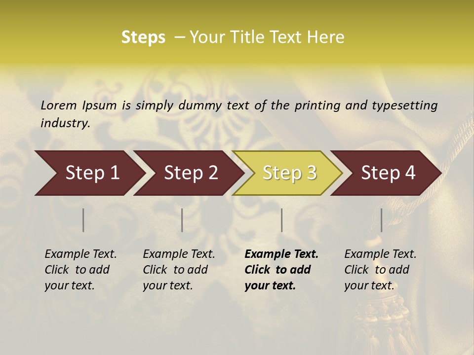 Classic Curtains Design PowerPoint Template