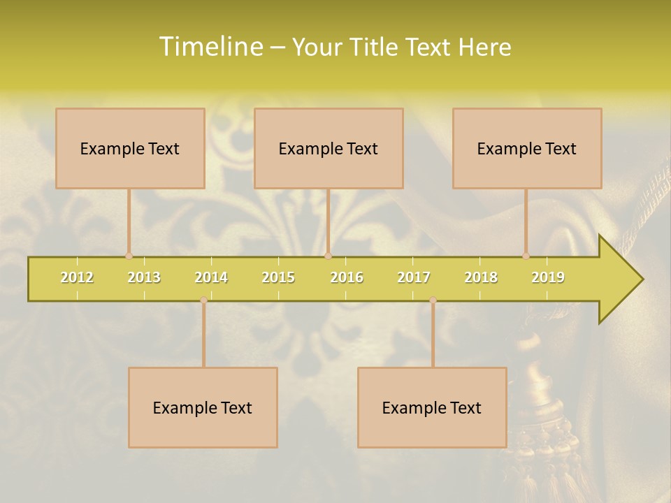 Classic Curtains Design PowerPoint Template