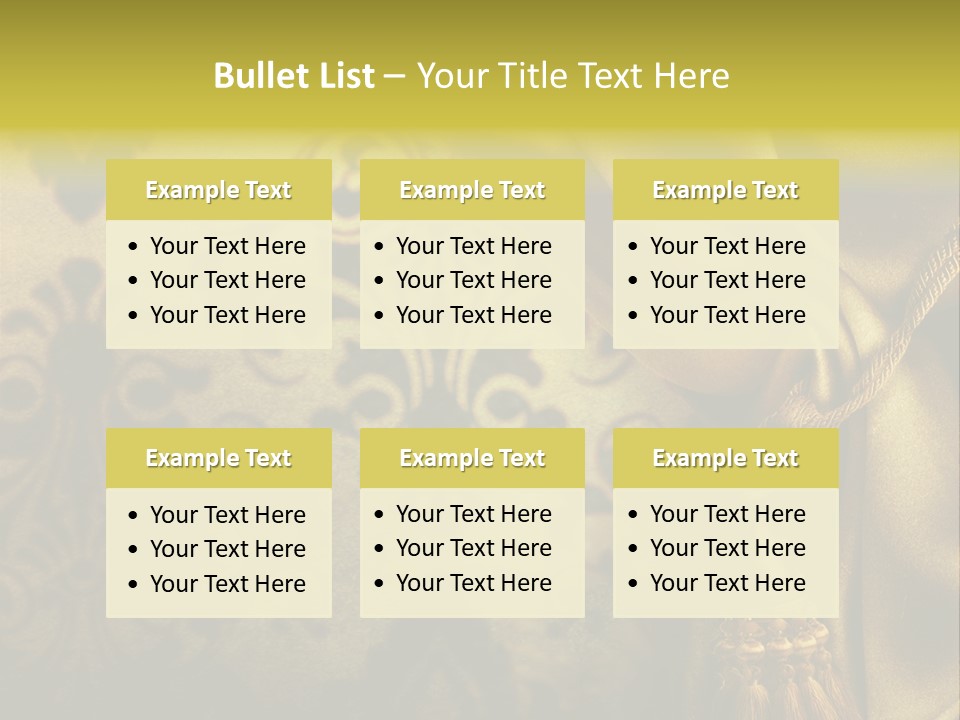 Classic Curtains Design PowerPoint Template