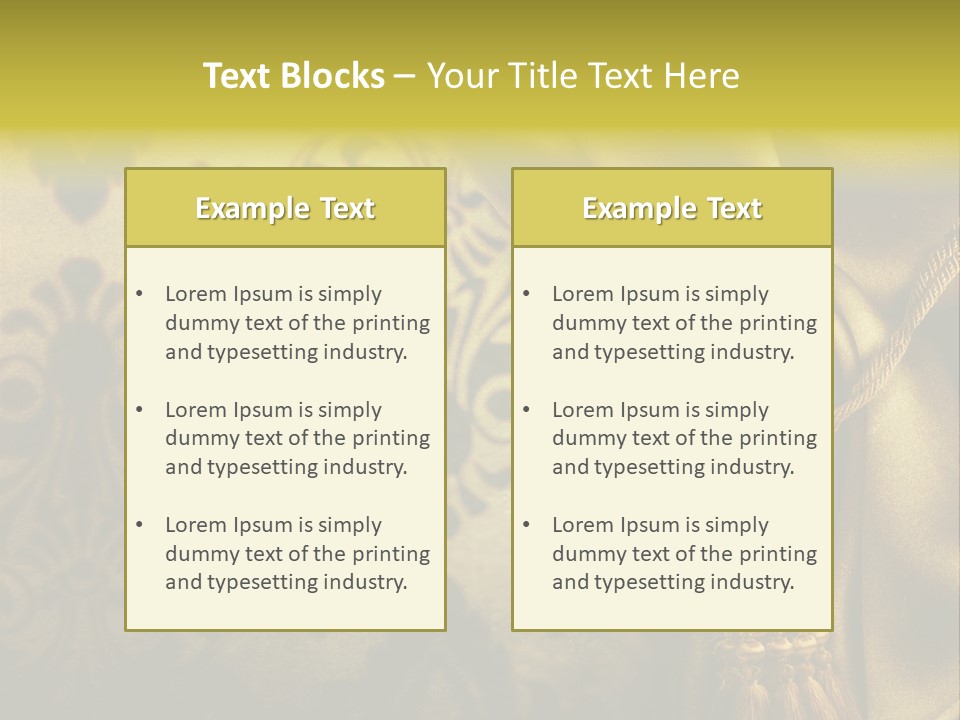 Classic Curtains Design PowerPoint Template