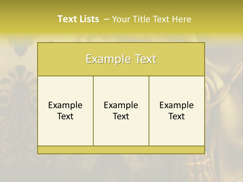 Classic Curtains Design PowerPoint Template