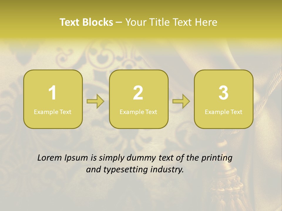Classic Curtains Design PowerPoint Template