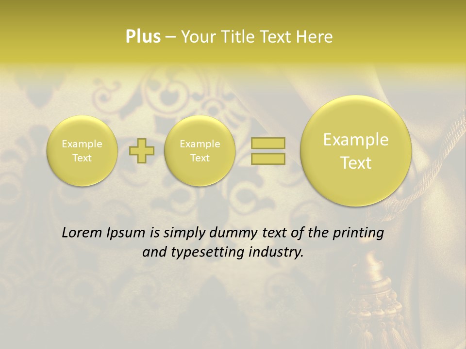 Classic Curtains Design PowerPoint Template