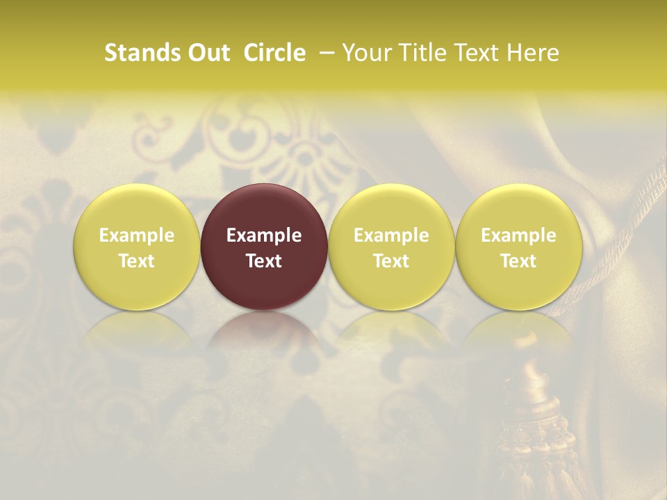 Classic Curtains Design PowerPoint Template