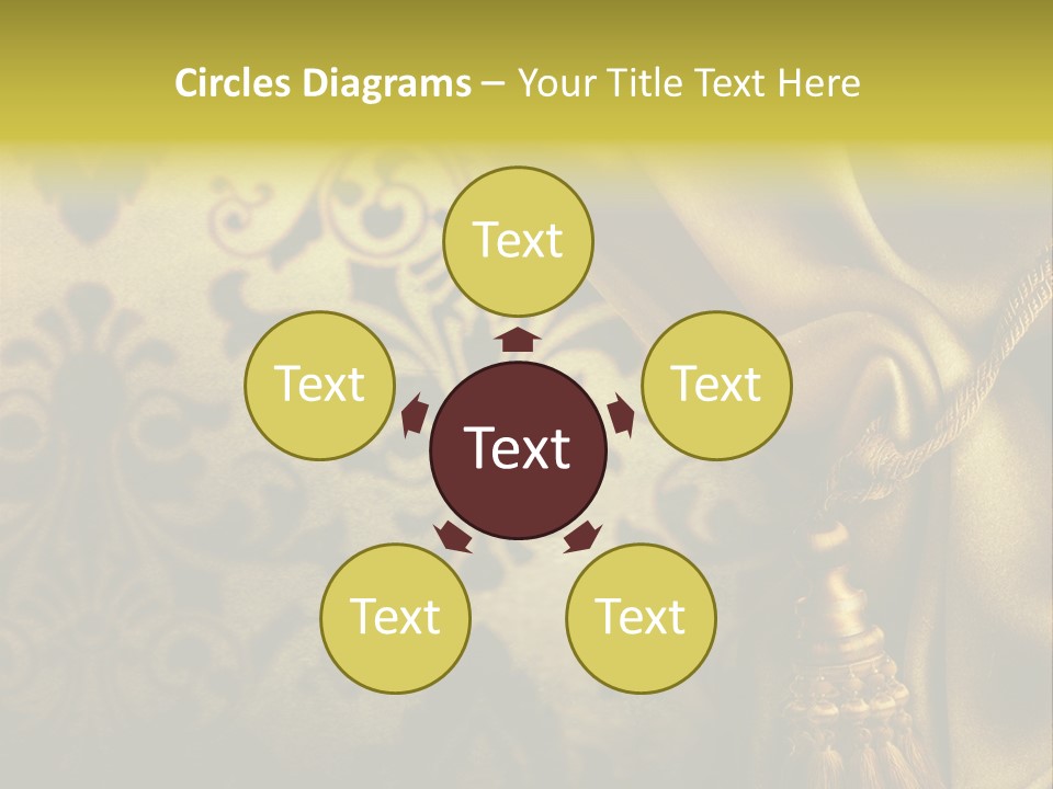 Classic Curtains Design PowerPoint Template
