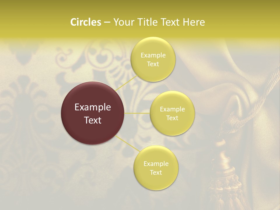 Classic Curtains Design PowerPoint Template