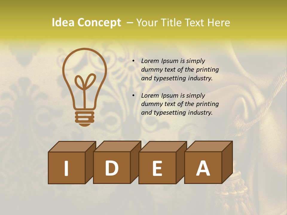 Classic Curtains Design PowerPoint Template