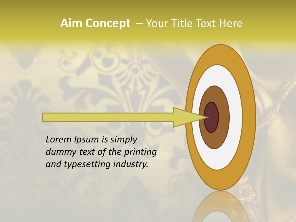 Classic Curtains Design PowerPoint Template