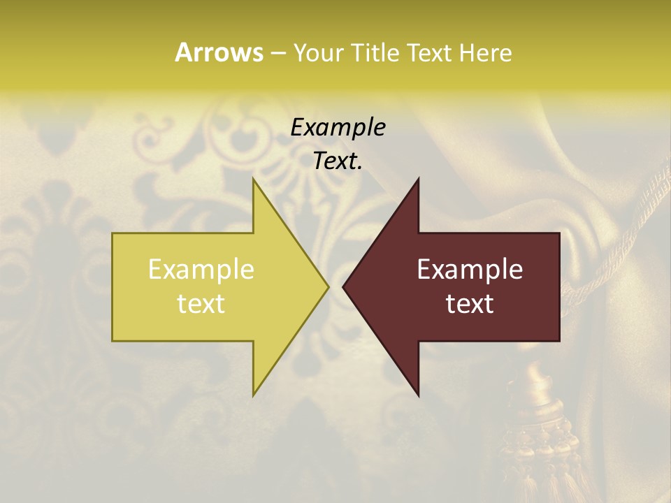 Classic Curtains Design PowerPoint Template