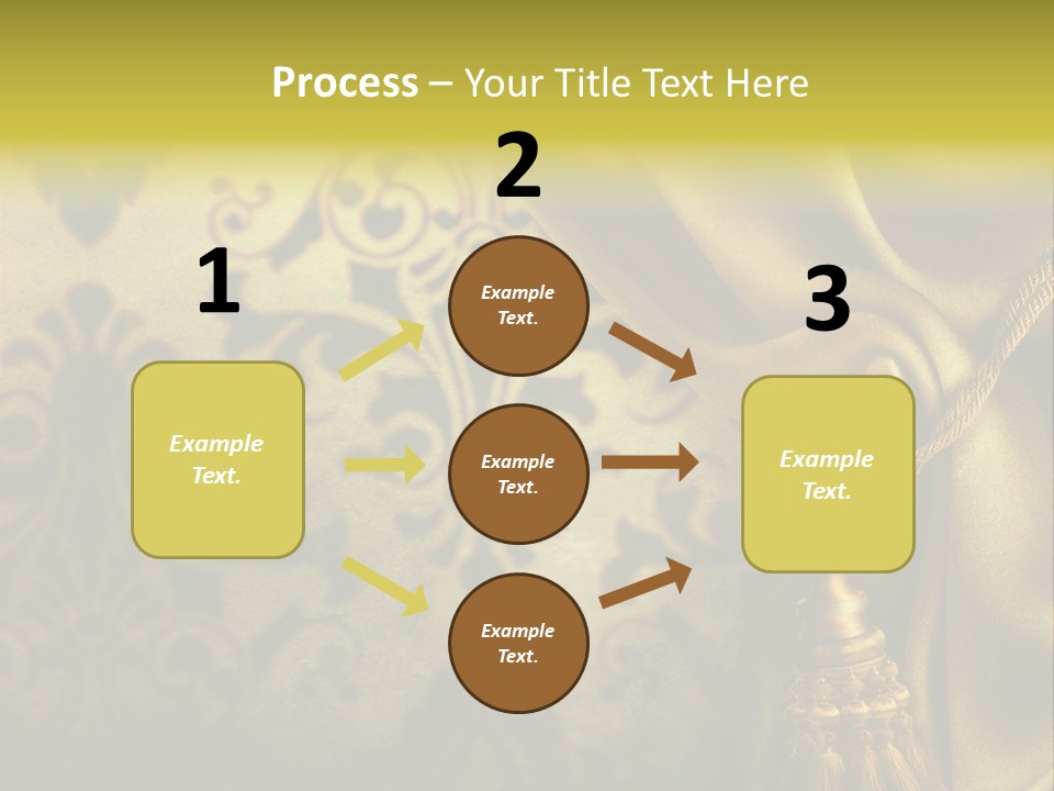 Classic Curtains Design PowerPoint Template