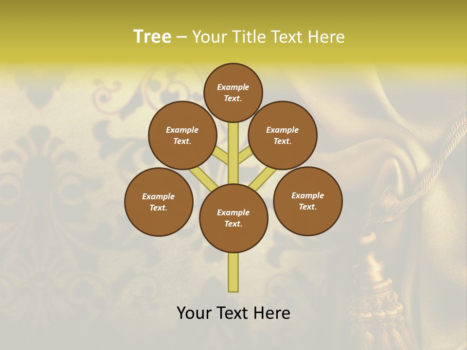 Classic Curtains Design PowerPoint Template