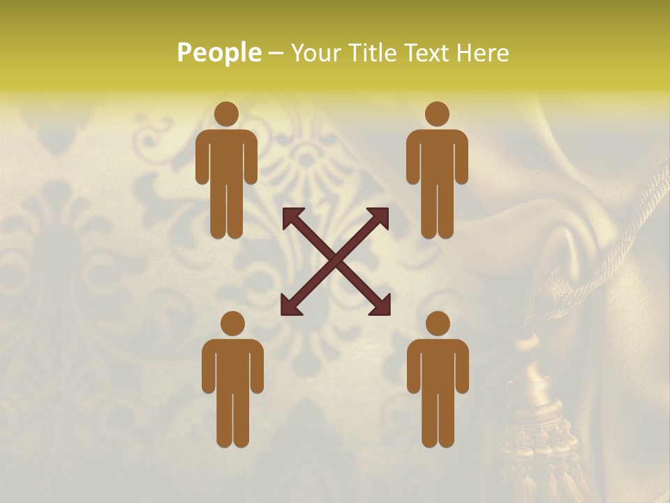 Classic Curtains Design PowerPoint Template