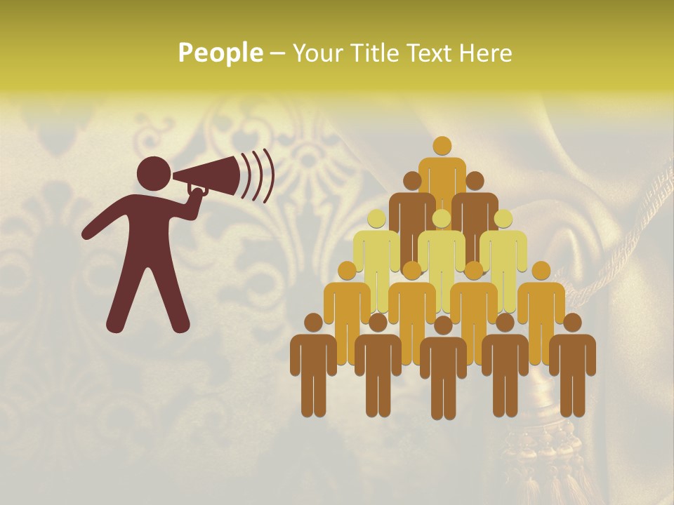 Classic Curtains Design PowerPoint Template