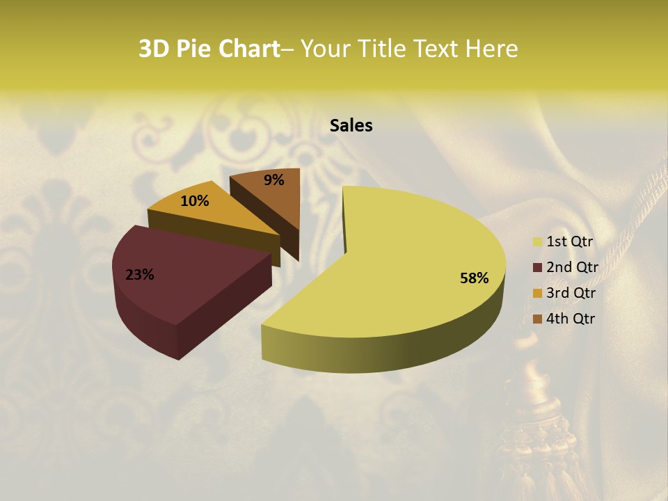 Classic Curtains Design PowerPoint Template