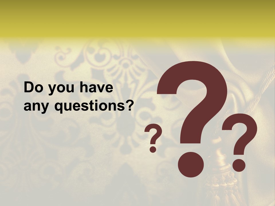 Classic Curtains Design PowerPoint Template