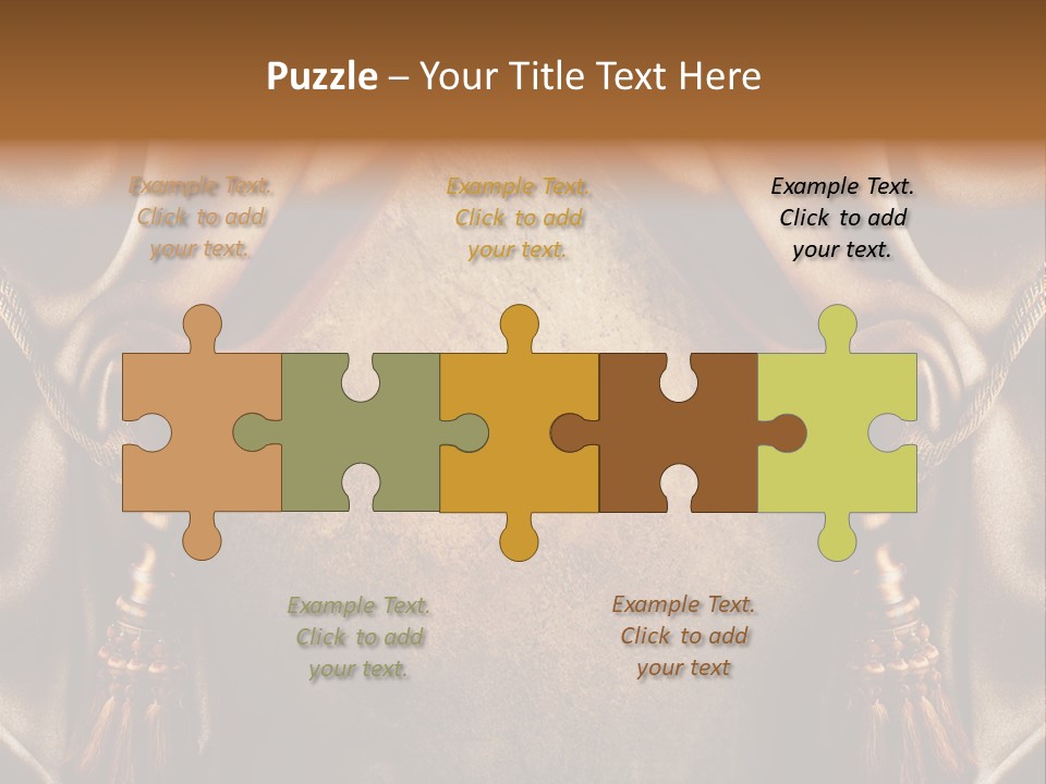 Curtains Vector PowerPoint Template