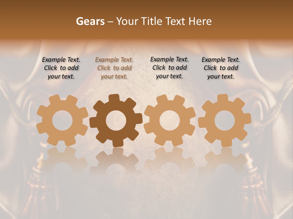 Curtains Vector PowerPoint Template