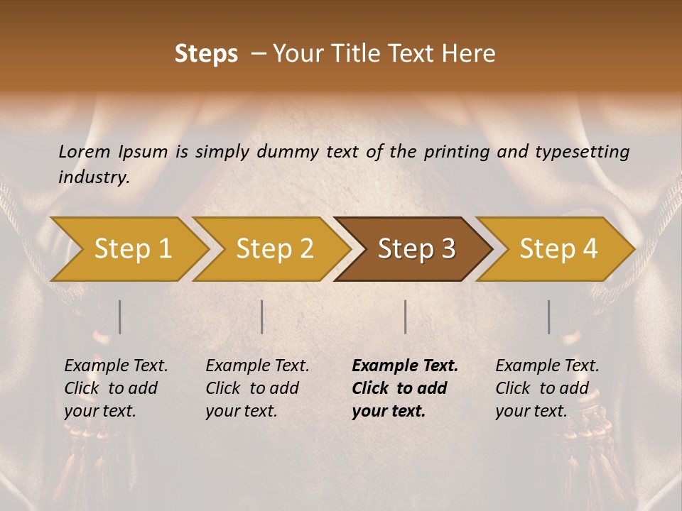 Curtains Vector PowerPoint Template