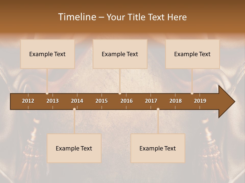 Curtains Vector PowerPoint Template