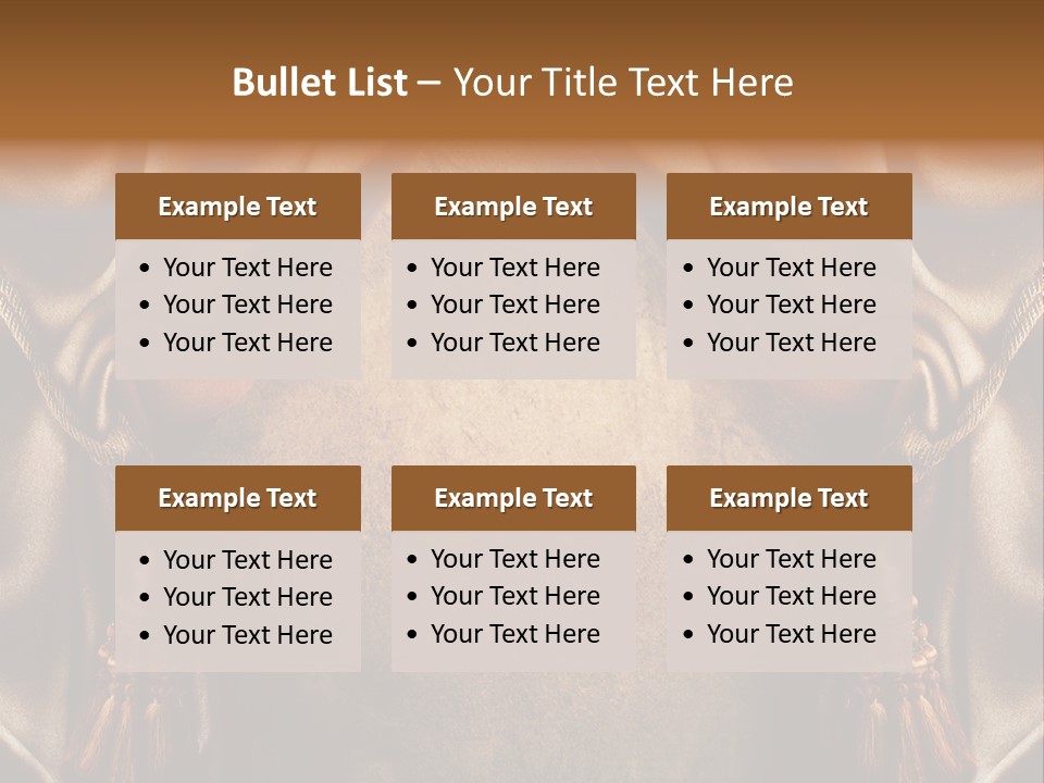 Curtains Vector PowerPoint Template