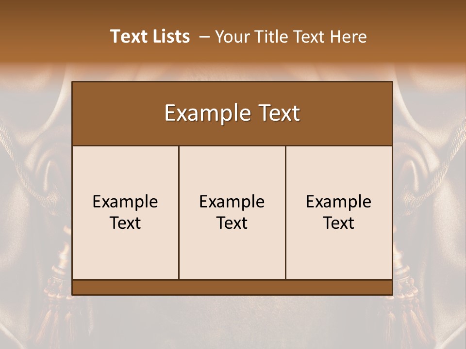 Curtains Vector PowerPoint Template