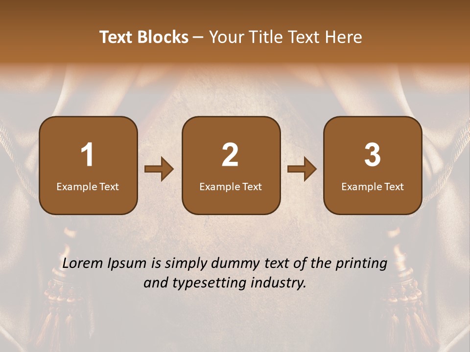 Curtains Vector PowerPoint Template