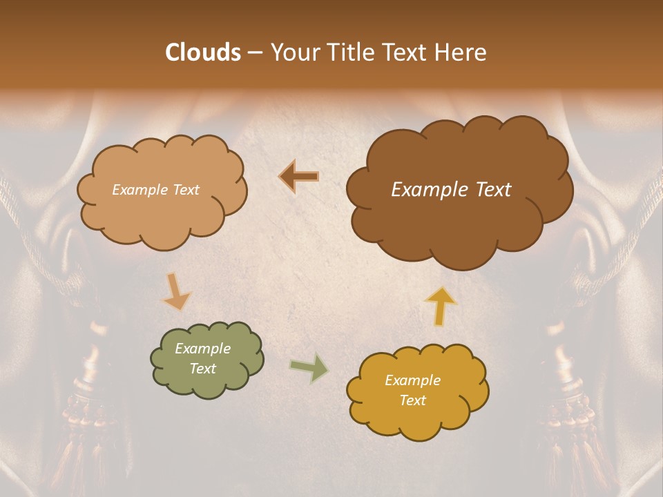 Curtains Vector PowerPoint Template