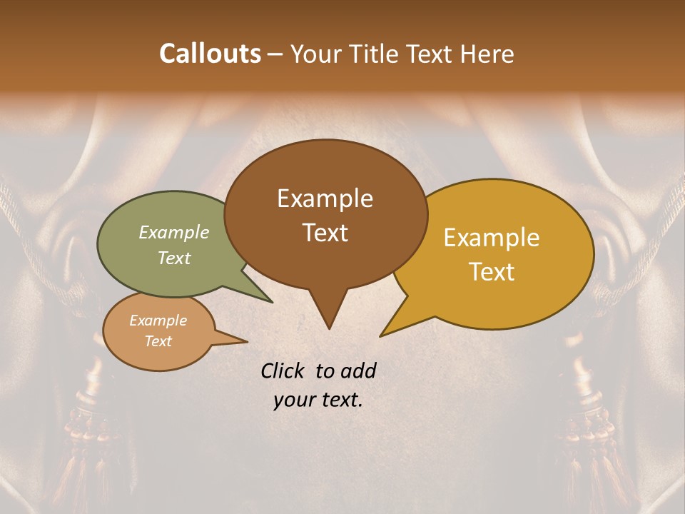 Curtains Vector PowerPoint Template