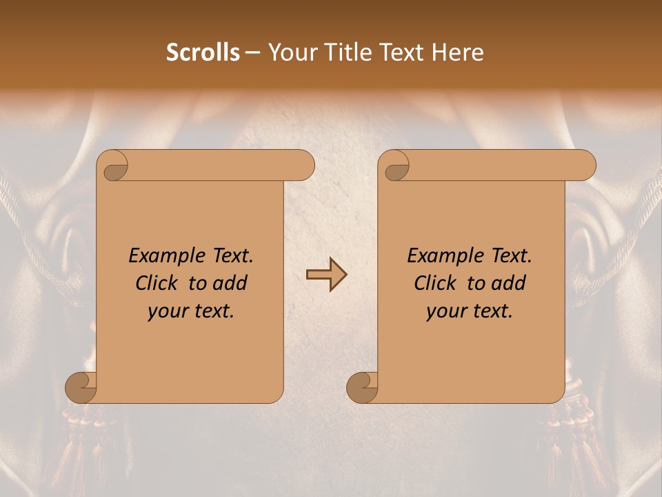 Curtains Vector PowerPoint Template