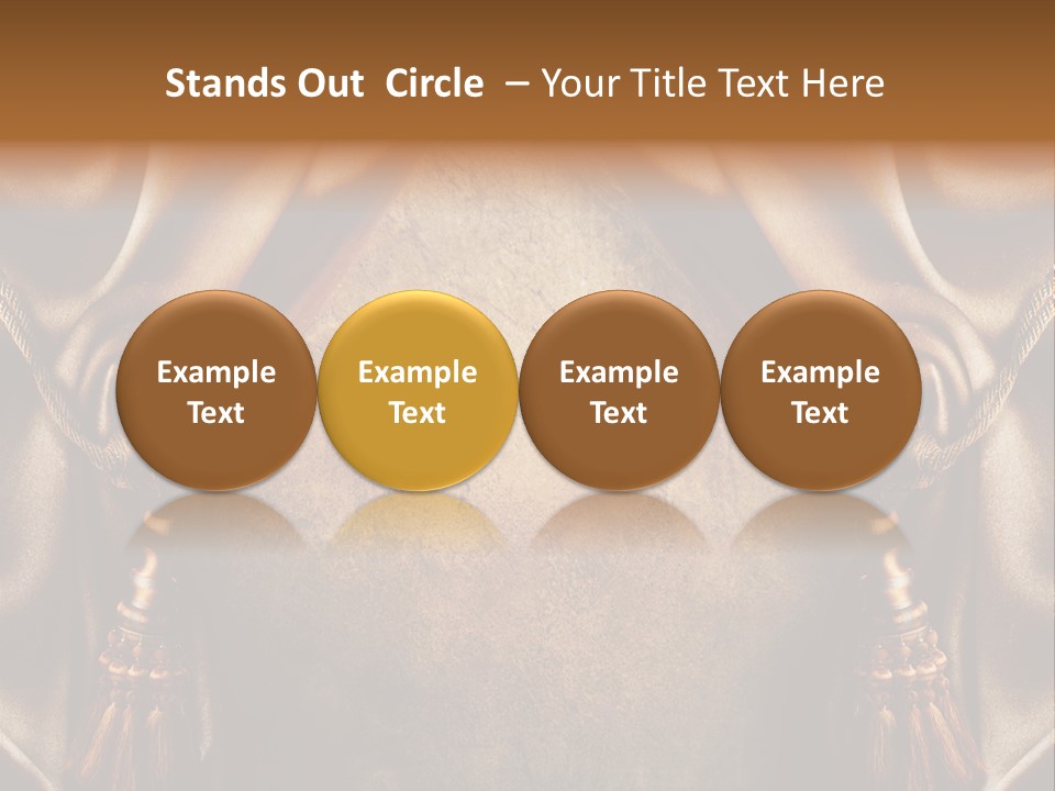 Curtains Vector PowerPoint Template