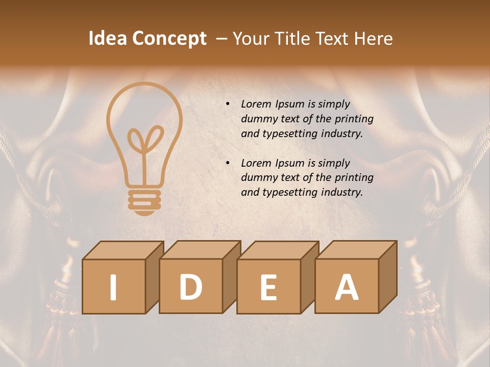 Curtains Vector PowerPoint Template