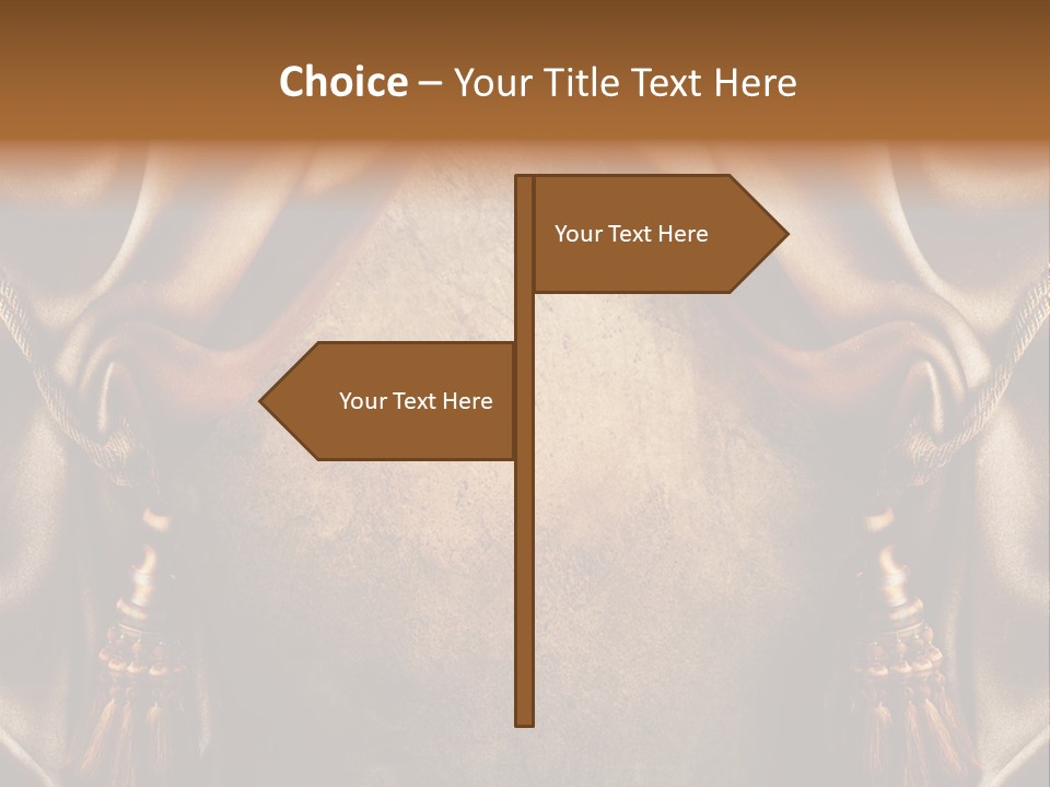 Curtains Vector PowerPoint Template