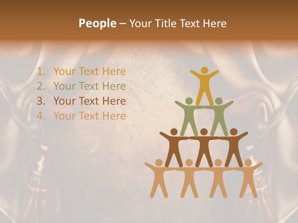 Curtains Vector PowerPoint Template