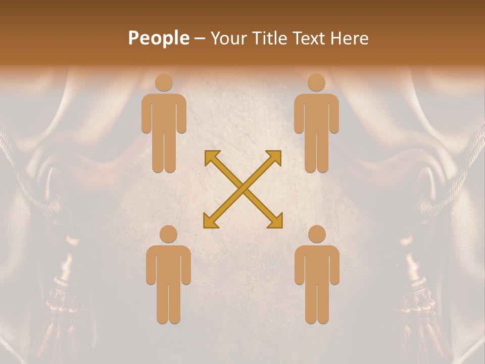 Curtains Vector PowerPoint Template